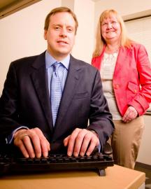 Careers with Vision Image - Man and Woman at Keyboard